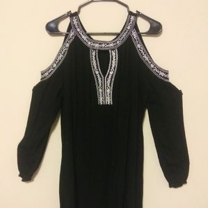Time and Tru Black Long Sleeve Dress